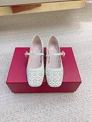 Roger Vivier Très Vivier Mary Jane In Leather White - 4