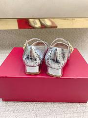 Roger Vivier Très Vivier Mary Jane In Leather Silver - 6