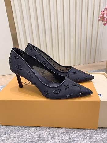 LV Gala Pump Black 8cm 1AIDPF