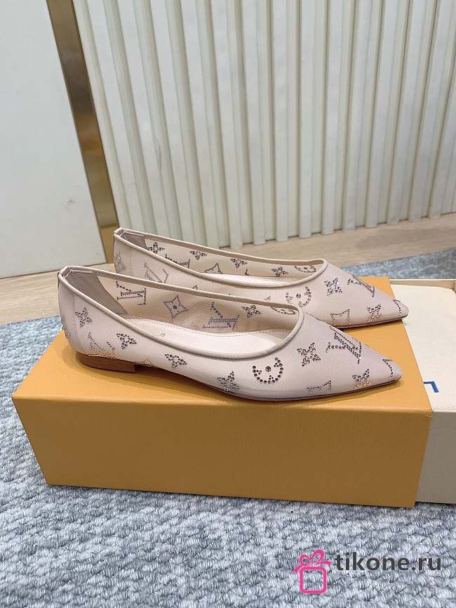 LV Gala Flat Ballerina Nude 1AIDQW - 1