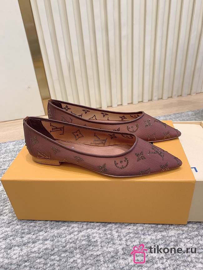 LV Gala Flat Ballerina Brown 1AIFUM - 1
