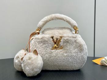 LV Capusnow Capucines Shearling Leather M26324 - 20x13x11cm