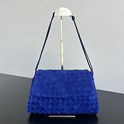 Bottega Veneta Giorno Suede Blue Royal - 33x19x8cm - 6