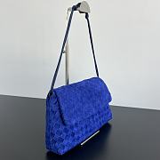 Bottega Veneta Giorno Suede Blue Royal - 33x19x8cm - 5
