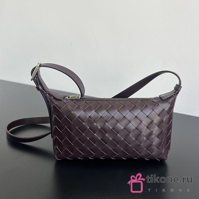 Bottega Veneta Traveler Phone Pouch in Dark Barolo - 20x12x5.5cm - 1