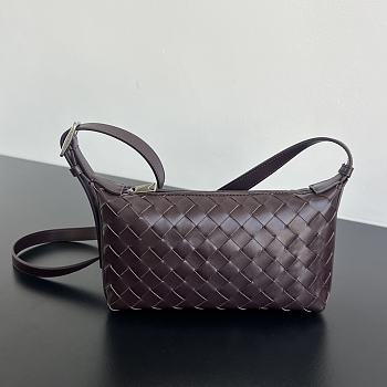 Bottega Veneta Traveler Phone Pouch in Dark Barolo - 20x12x5.5cm