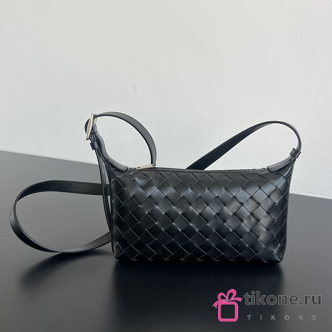 Bottega Veneta Traveler Phone Pouch in Black - 20x12x5.5cm - 1