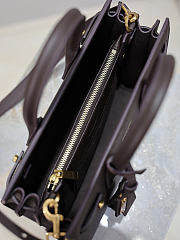 YSL Baby Sac De Jour In Grained Leather Chocolate - 26x20x13cm - 5