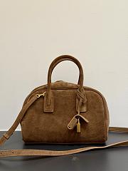 YSL Sac De Jour Boston In Suede Leather In Brown - 27x18x15cm - 3