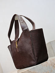 YSL Le 5 À 7 Bea In Pony Hair Leather Moka - 50x28x18cm - 6
