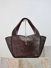 YSL Le 5 À 7 Bea In Pony Hair Leather Moka - 50x28x18cm - 5