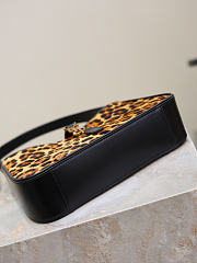 YSL Le 5 A 7 Shoulder Bag in Leopard-Print Calf Hair - 25x14x6cm - 4