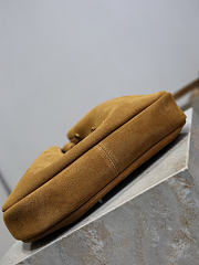 YSL Paris VII Small Hobo In Suede Leather Brown - 30x25x3cm - 5