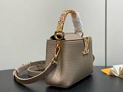 LV Capucines Mini Taurillon Leather Taupe M14177 - 21x13.6x8cm - 6