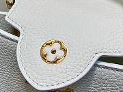 LV Capucines Mini Taurillon Leather White M14177 - 21x13.6x8cm - 6