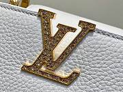 LV Capucines Mini Taurillon Leather White M14177 - 21x13.6x8cm - 3