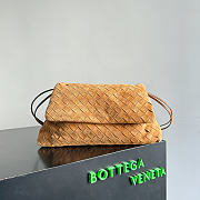 Bottega Veneta Giorno Suede Amber - 33x19x8cm - 1