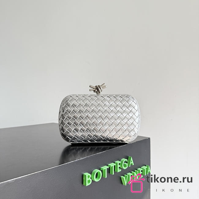 Bottega Veneta Knot Silver - 19x11.5x5cm - 1