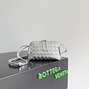 Bottega Veneta Concert Pouch Silver - 18.5x11.5x8.5cm - 6