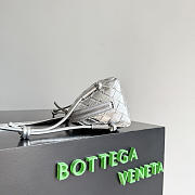 Bottega Veneta Concert Pouch Silver - 18.5x11.5x8.5cm - 4