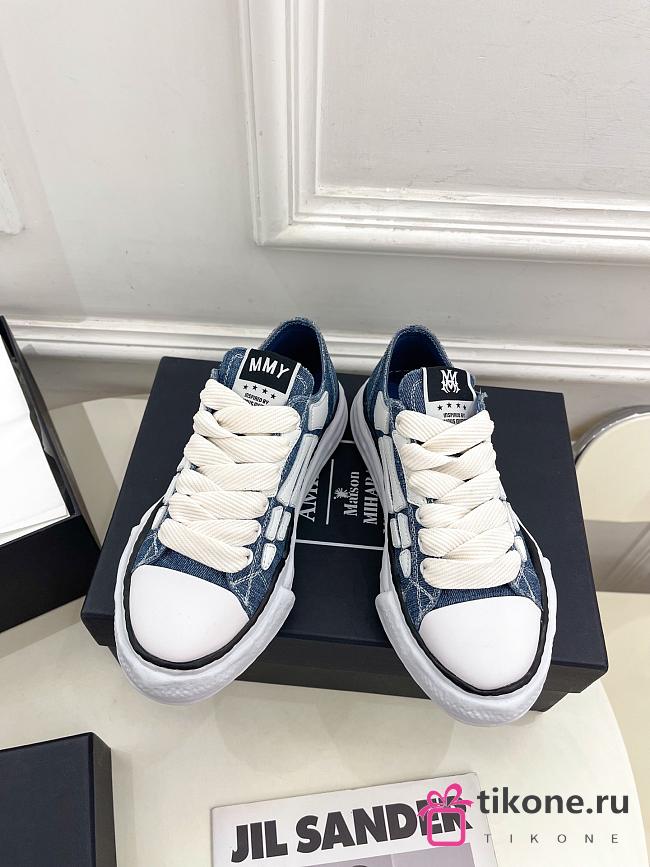 Amiri x Maison Mihara Yasuhiro Bones Sneaker Denim Blue - 1