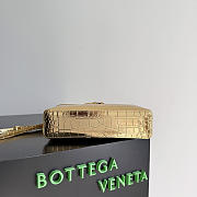 Bottega Veneta Bang Bang Vanity Case Crocodile Gold - 23x12.5x4cm - 6