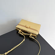 Bottega Veneta Bang Bang Vanity Case Crocodile Gold - 23x12.5x4cm - 2