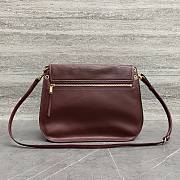Celine Soft Triomphe Besace In Supple Shiny Lambskin Syrah - 34x25x13cm - 4