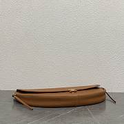 Celine Halfmoon Soft Triomphe Bag In Supple Shiny Lambskin Brown - 46x19x10cm - 2
