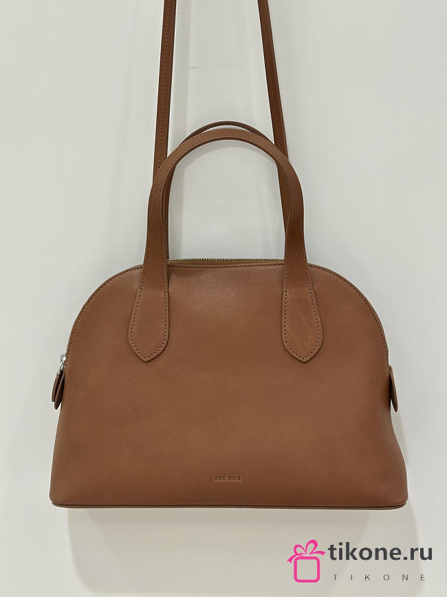 The Row Medium Ingrid Bag in Leather Brown - 28x19x7cm - 1