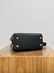 Loewe Small Madrid Bag in Supple Calfskin Black - 23.5x19x10cm - 5