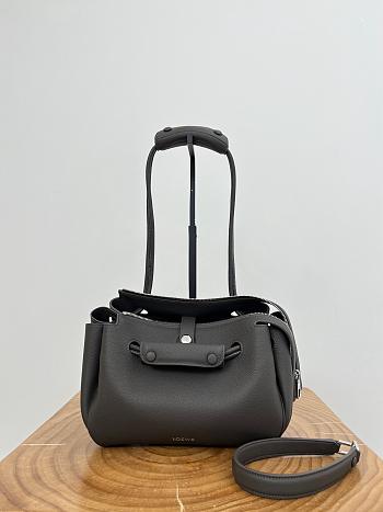Loewe Small Madrid Bag in Supple Calfskin Gray - 23.5x19x10cm