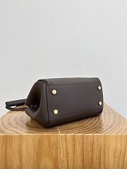 Loewe Small Madrid Bag in Supple Calfskin Chocolate - 23.5x19x10cm - 5