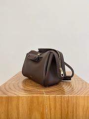Loewe Small Madrid Bag in Supple Calfskin Chocolate - 23.5x19x10cm - 3