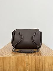 Loewe Small Madrid Bag in Supple Calfskin Chocolate - 23.5x19x10cm - 4