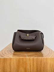 Loewe Small Madrid Bag in Supple Calfskin Chocolate - 23.5x19x10cm - 2