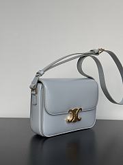 Celine Classique Triomphe Bag In Shiny Calfskin Pebble - 22x16.5x7cm - 4