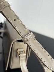 Celine Teen Triomphe Bag In Shiny Calfskin Teen Pebble Gray - 18.5x13.5x7cm - 5