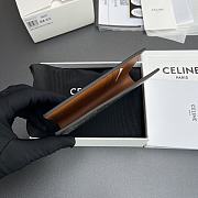 Celine Compact Wallet In Triomphe Canvas Black - 8.5x10.5x2cm - 4