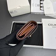 Celine Small Trifold Wallet 16 In Satinated Calfskin Brown - 10.5x9.5x4cm - 4