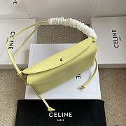 Celine Trio Flap In Smooth Lambskin Citrus - 22.5x13x3.5cm - 5