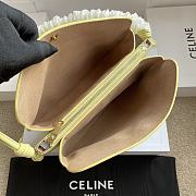 Celine Trio Flap In Smooth Lambskin Citrus - 22.5x13x3.5cm - 3