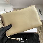 Celine Trio Flap In Smooth Lambskin Beige - 22.5x13x3.5cm - 4