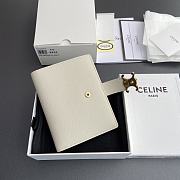 Celine Fine Strap Wallet Nino In Supple Grained Calfskin Beige - 10.5x8x2cm - 3