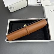 Celine Small Trifold wallet 16 In Satinated Calfskin Brown - 19x10x4cm - 5