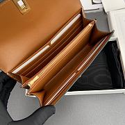 Celine Small Trifold wallet 16 In Satinated Calfskin Brown - 19x10x4cm - 2