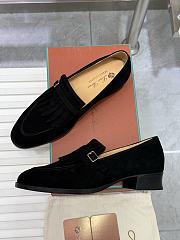 Loro Piana Pennan Fringe Loafer Suede Black - 3