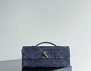 Bottega Veneta Andiamo Clutch Neptune Suede - 31x13x3cm - 1