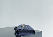 Bottega Veneta Andiamo Clutch Neptune Suede - 31x13x3cm - 5