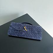 Bottega Veneta Andiamo Clutch Neptune Suede - 31x13x3cm - 2